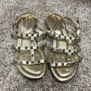 Marc Fisher Gold Studded Sandals